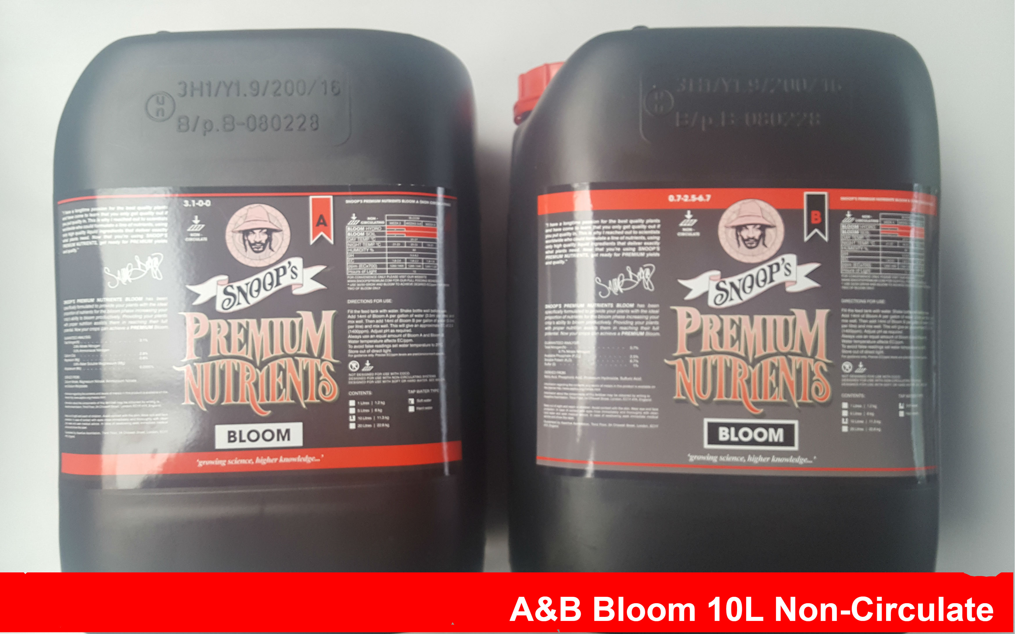 Snoop's A&B Bloom 10L Non-Circulate for Soil